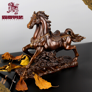 霸夏铜艺·驰骋天下 一尊纯铜马摆件的艺术价值与吉祥寓意