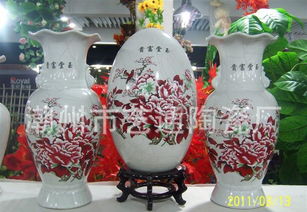 厂家直销陶瓷花瓶三件套 家居摆设、工艺礼品与婚庆佳选